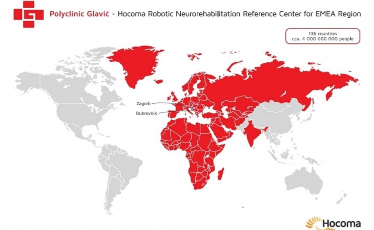Poliklinika Glavić proglašena referentnim centrom robotske rehabilitacije EMEA regije